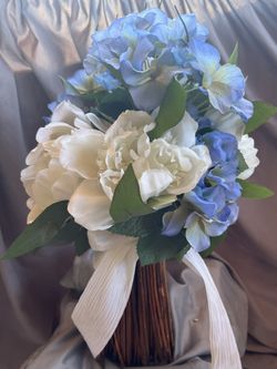 Silk Flower Bride Bouquet  