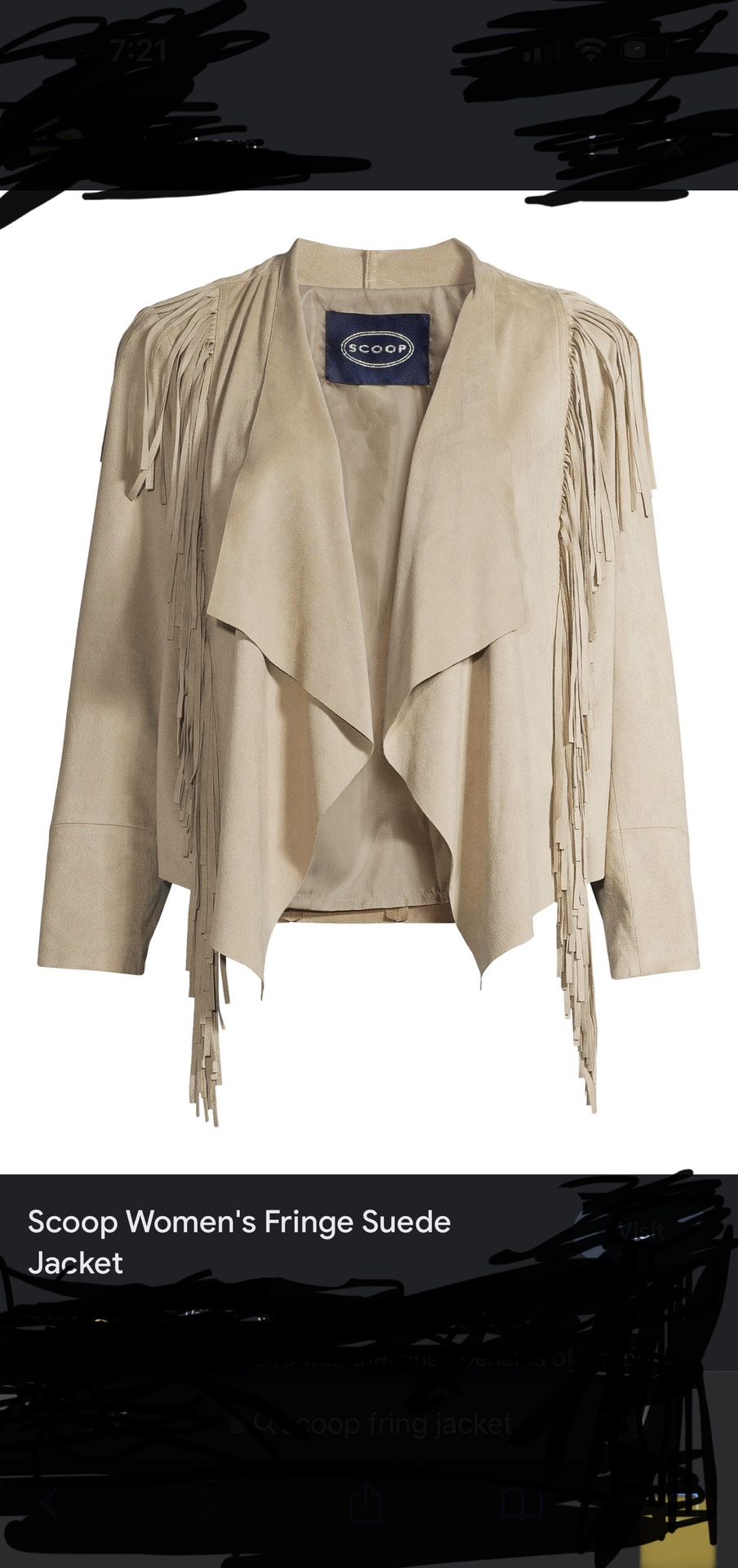 Scoop Fringe Jacket