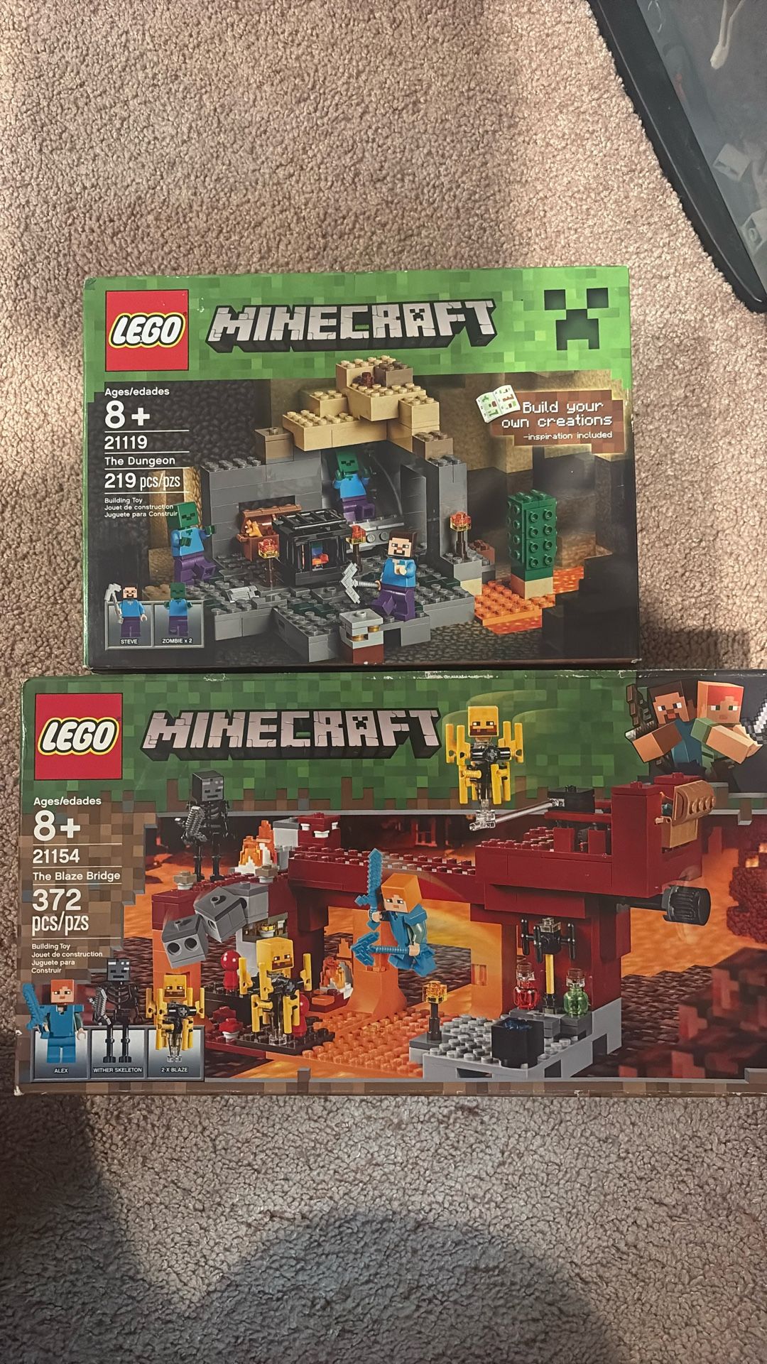 LEGO MINECRAFT RETIRED SETS