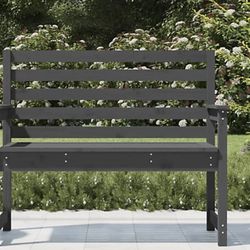 Outdoor Bench, Brown, 400 lb Load Capacity, 102-204 Degree Adjustable Tabletop