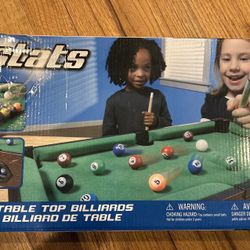 Tabletop billiards game new in box 