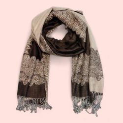 New | Brown Pashmina Shawl