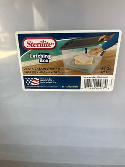 Sterilite totes latchable