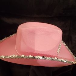 New $15 Pink Cowboy Hat With Bling And Lights Women