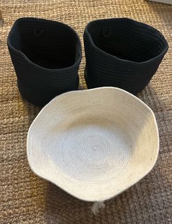 3 Small Soft Baskets