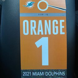 Orange Parking Pass 8/21/21