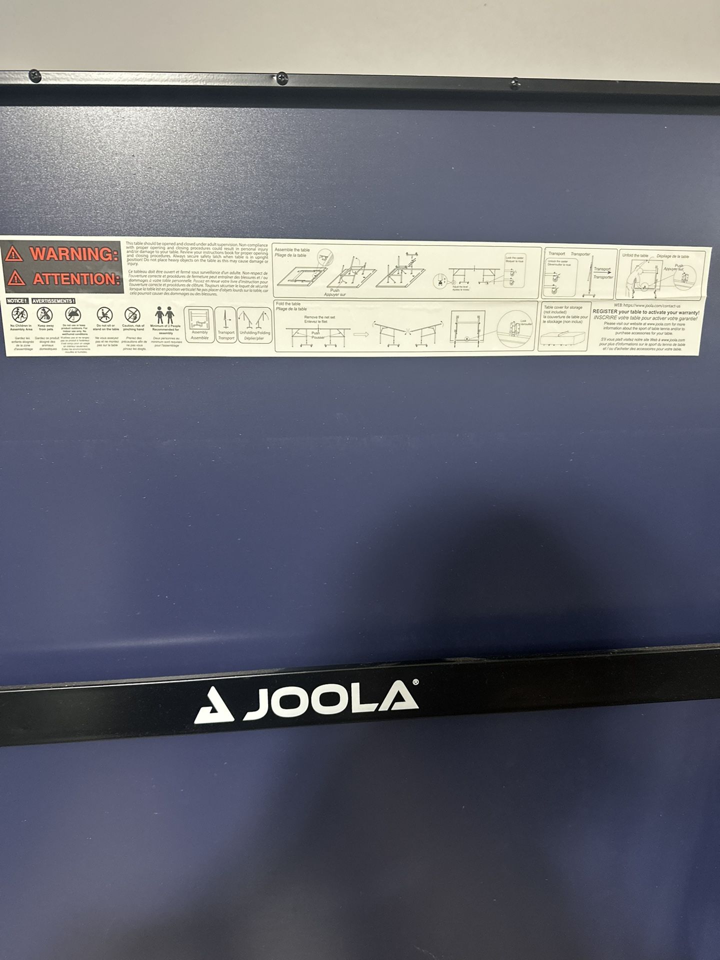 Joola Ping Pong Table