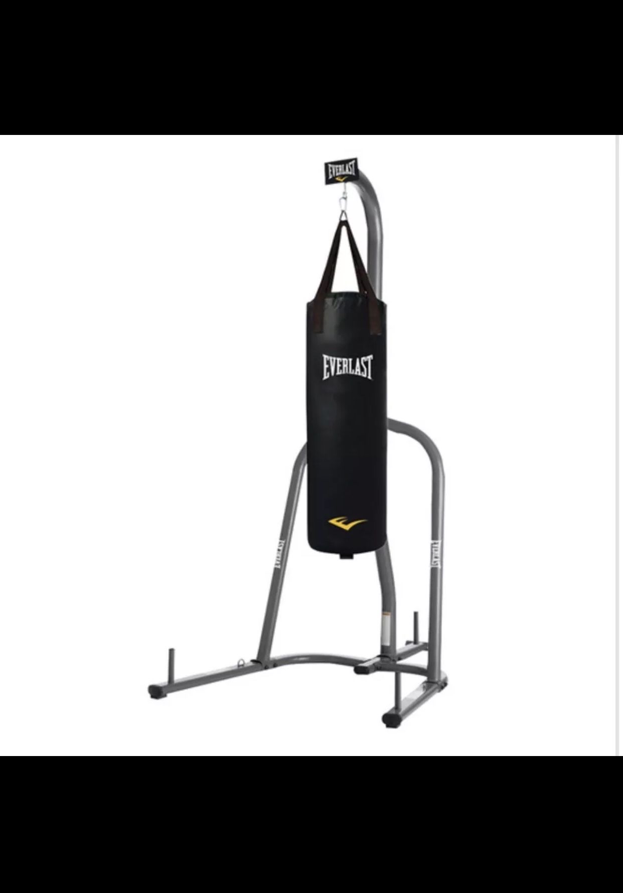 Everlast Dual Station Stand & 80-lb. PowerCore Heavy Bag