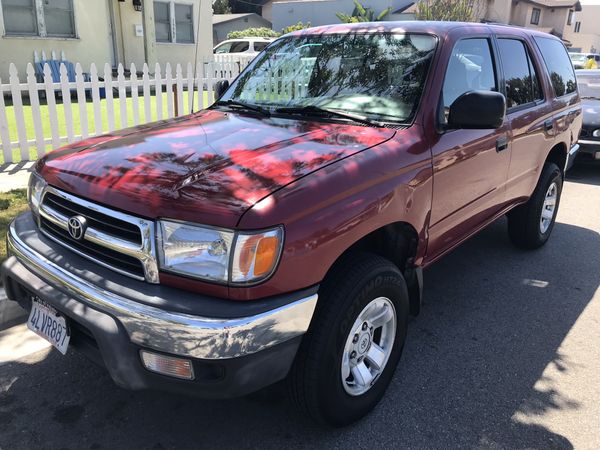 2000 Toyota 4 Runner 4 cyl 4x2 Cold AC good tires automatic clean title smog check no mechanical