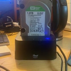 WD 1.0TB Hard drive With Rosewill Docking HDD,100% Working Great 