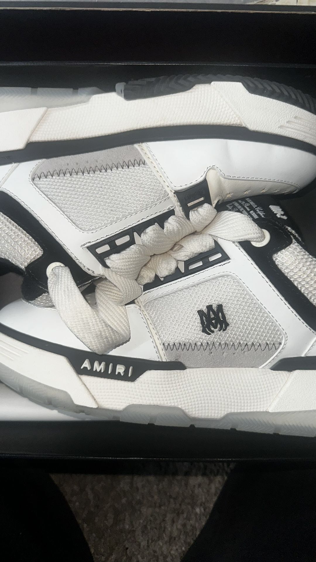 Amiri Ma1 White & Black Size 10/43