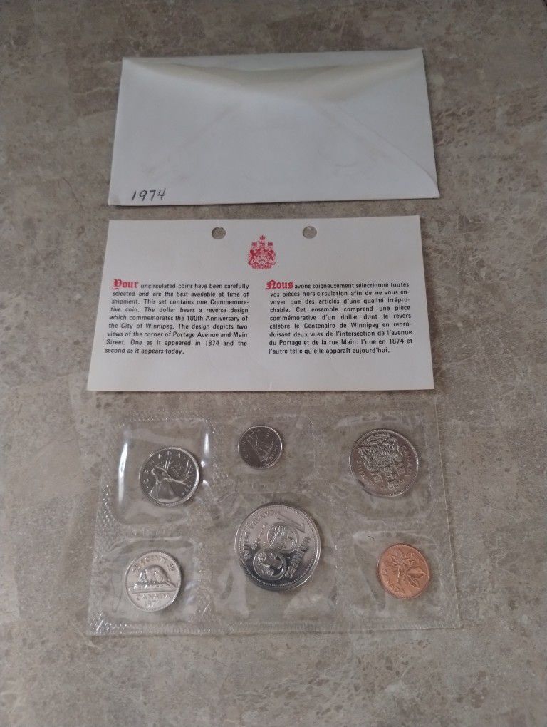 Uncirculated Canadian Coin Set 