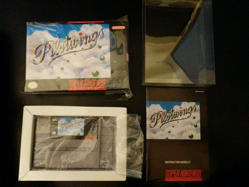 Pilotwings (Super Nintendo, 1991) SNES Complete in Box CIB

