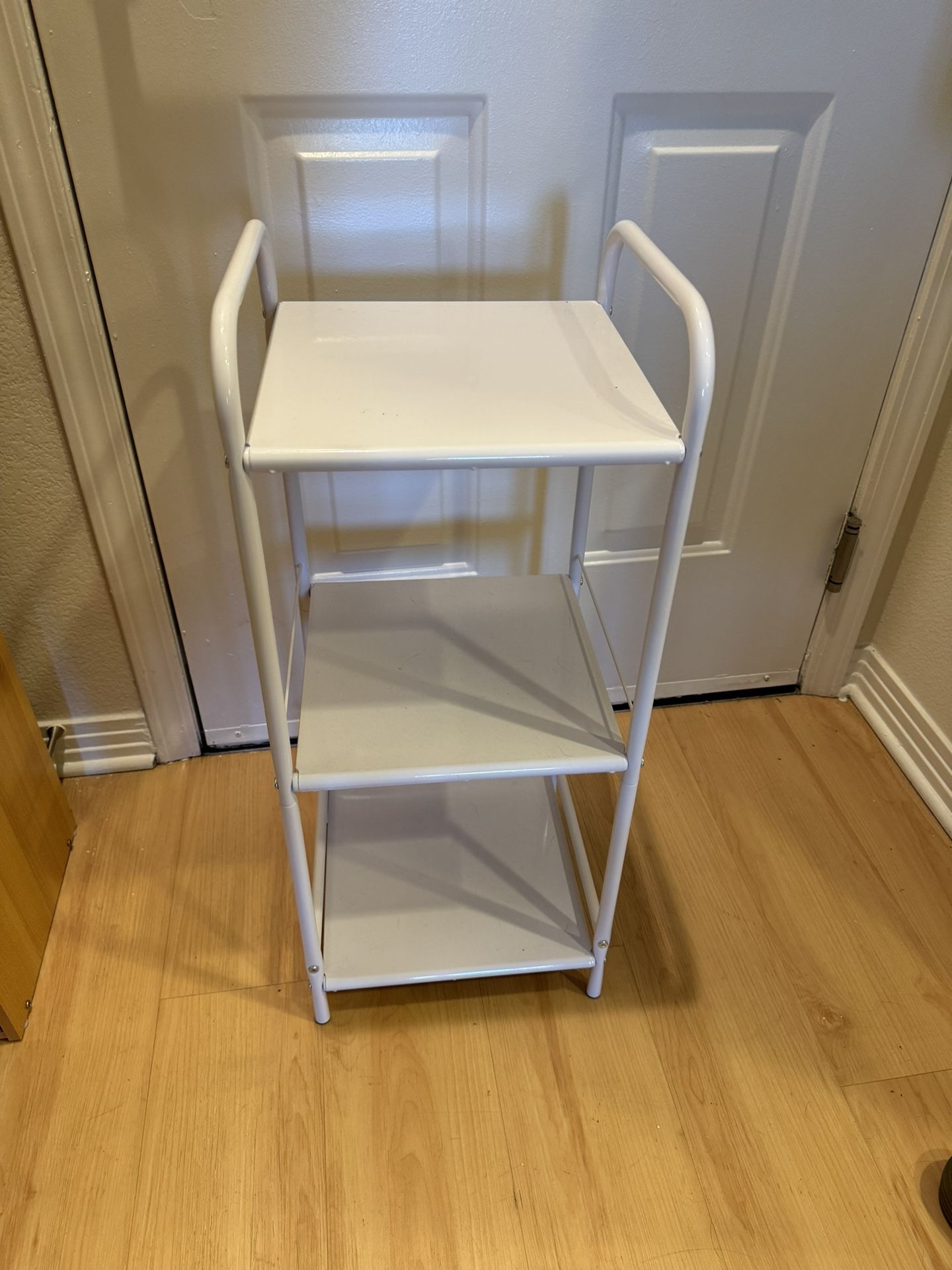 Small White 3-Tier Shelf (Set Of 2)