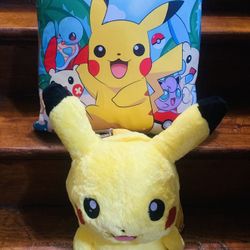 Pikachu Plush Shoulder  and Pillow
