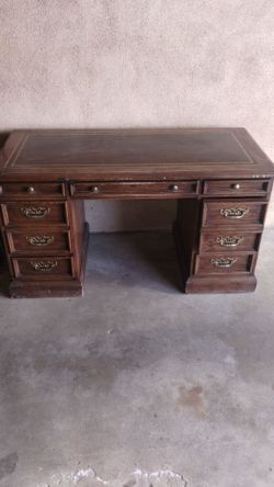Sligh holland leather office table