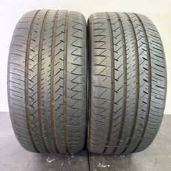 V628  235 40 19 96Y  Green Max  Optimum UHP  2 Used Tires 70% Life 