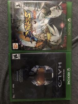 XBOX ONE GAMES NARUTO STORM 4 & HALO MC COLLECTION