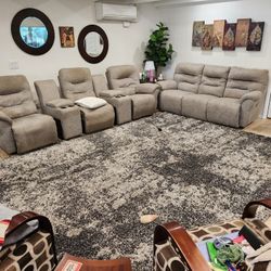 Sofa And Modular Couch With 10 X 12 Area Rug
