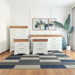 Boho Style Bedroom Set – Dresser Chest Nightstands – Delivery included