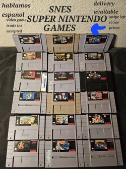 SNES SUPER NINTENDO GAMES SELL OR TRADE