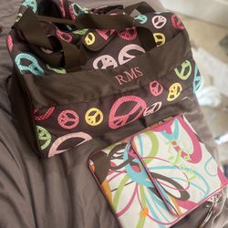 Duffel Bag And Laptop Case - Monogrammed