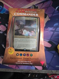 2017 Magic The Gathering Commander Draconic Domination The Ur-Dragon deck