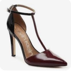 Calvin Klein Bayna T-Strap Heels Size 10 – New – $55