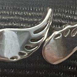 925 Sterling Silver Wings Earrings 