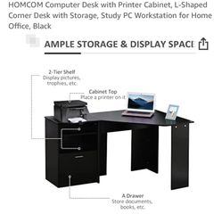 Corner Computer Desk  (new)