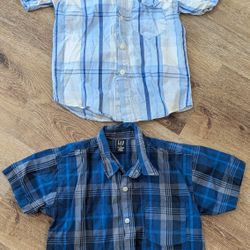 Shirt boy blue plaid shirt boys sz 8