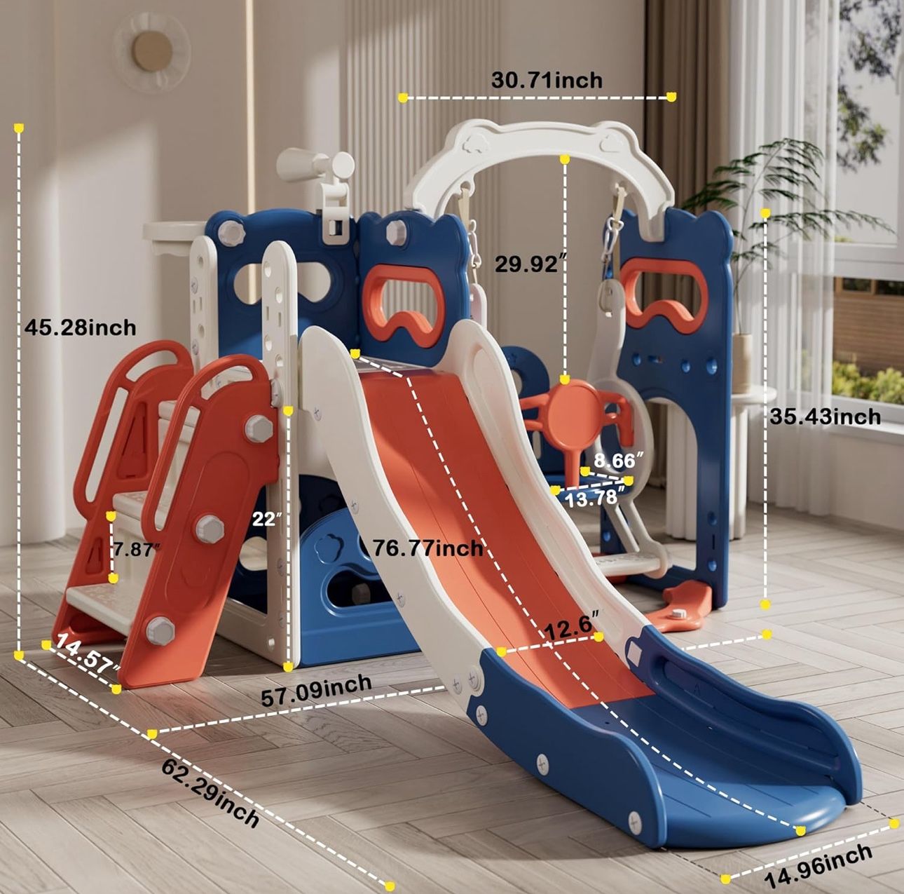 Kids playground  Swing and Slide for Toddlers Kids Age 1 3