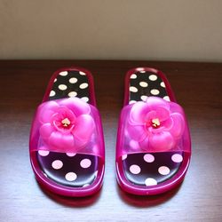 Kate Spade Splash Jelly Flower Slide, Size 6