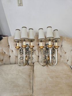 Beautiful chandelier and 2 sconces