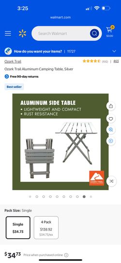Aluminum Side Folding Table
