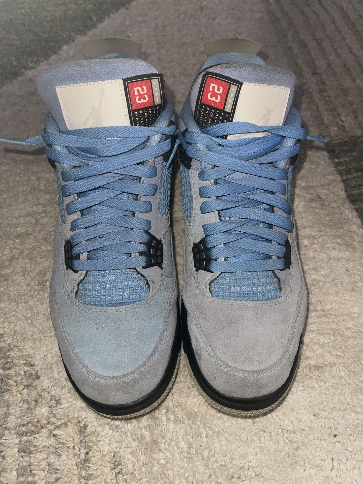 (No Box) Used Jordan 4s University Blue