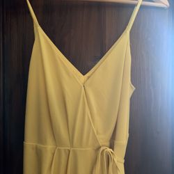 BCBGeneration Yellow Crossbody Dress