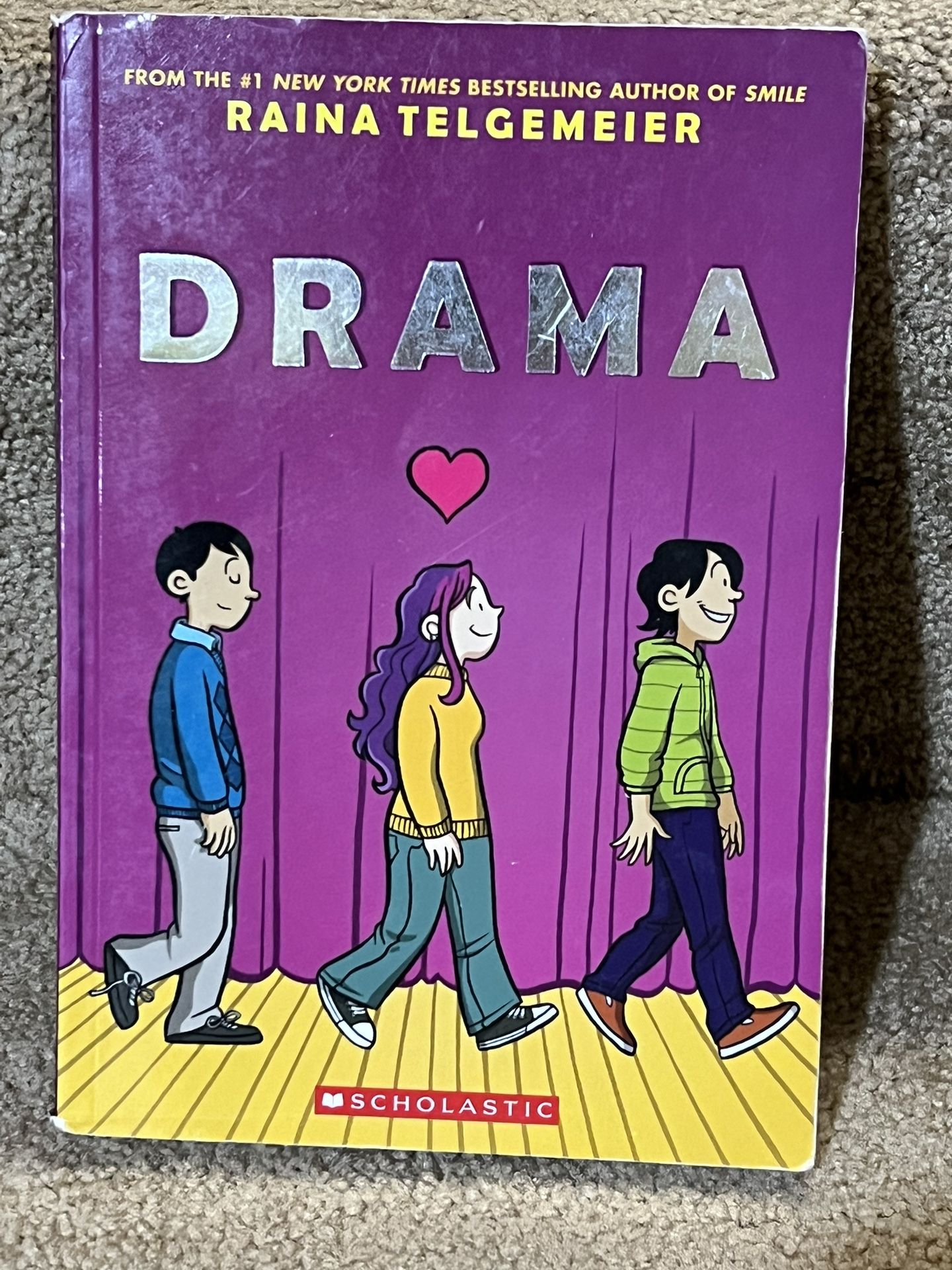 Drama: a Graphic Novel by Raina Telgemeier (2021, Trade Paperback)