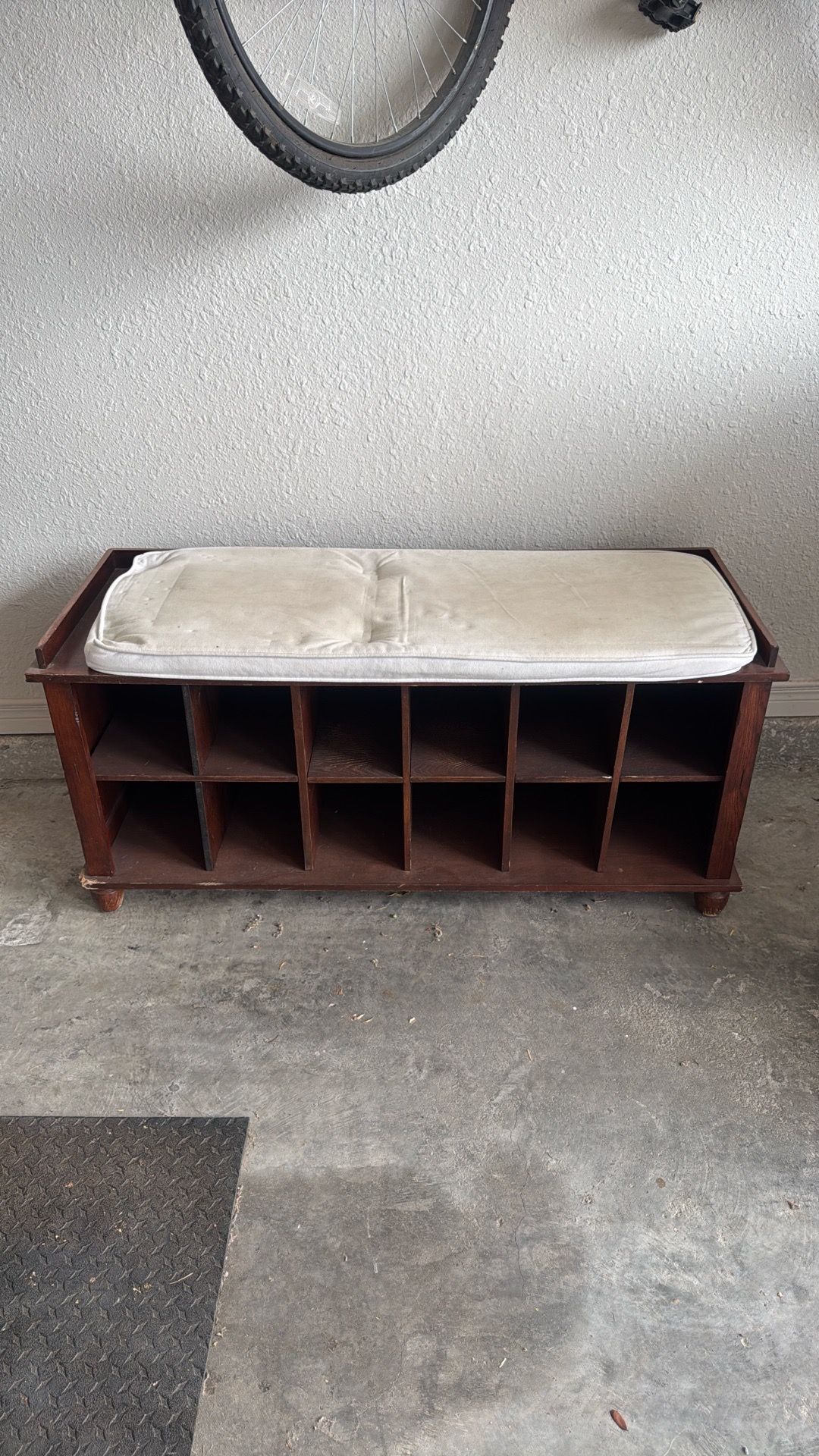 Wooden shoes bench