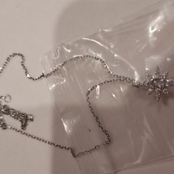 Silver Star Pendant Necklace