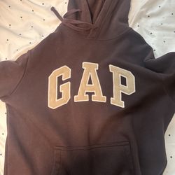 brown gap hoodie 