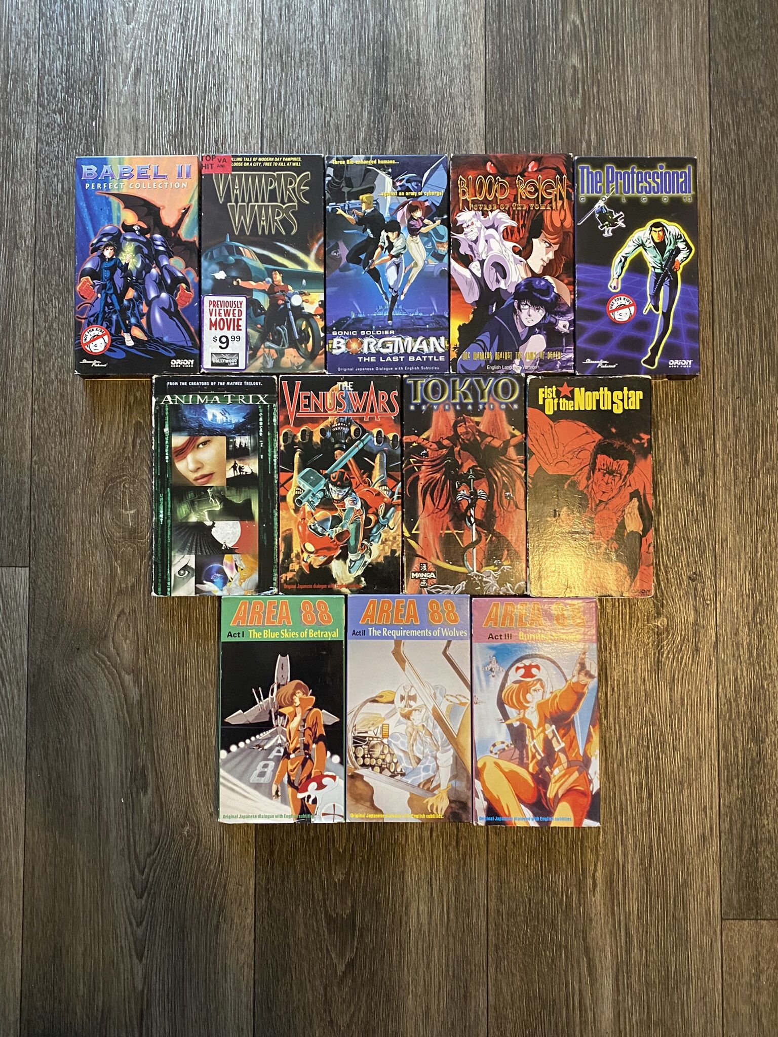 90s Anime VHS Tape Bundle 