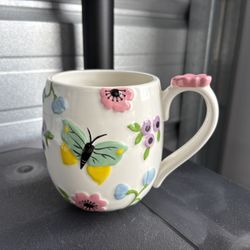 $5 for (1) Butterfly Floral Ceramic Coffee Mug