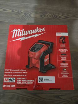 Brand new Milwaukee M12 Tire Inflator (Tool Only)