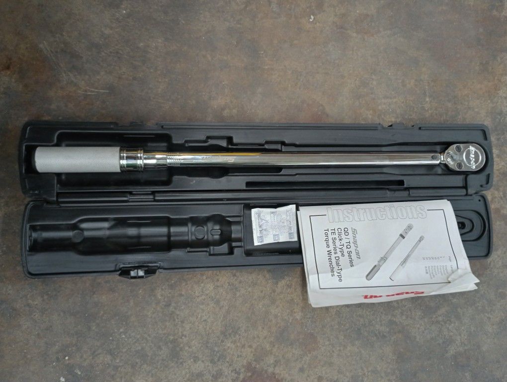 1/2 Inch Snap On Torque Wrench