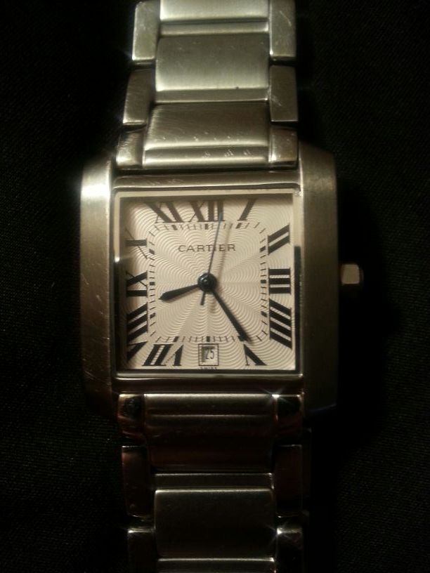 USED AUTH CARTIER SILVER STAINLESS STEEL WATCH CC708177