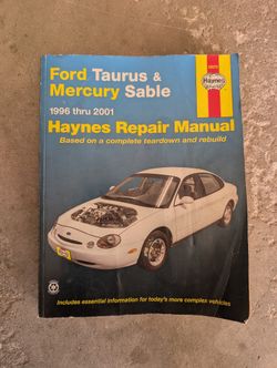 Haynes Ford Taurus 1(contact info removed) Manual