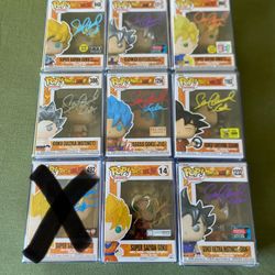 Goku Autographed Funko Pops