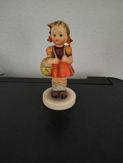 Very Rare Little School Girl Statue.