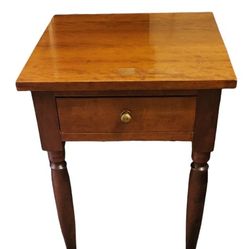 Antique Cherry One Drawer Stand 1860s Era